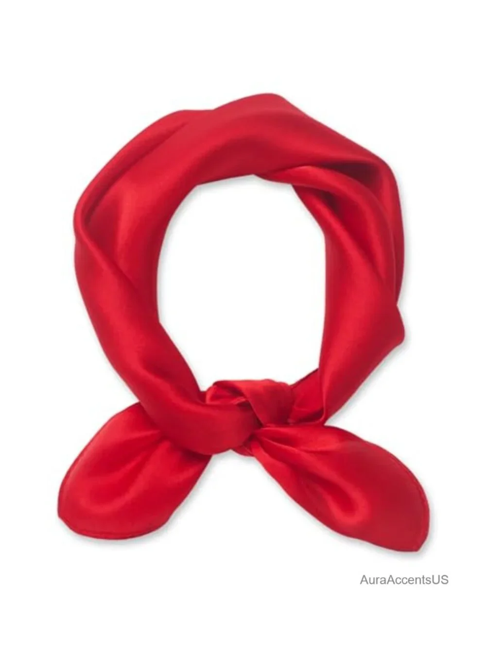100% Mulberry Silk Square Scarf - Lightweight Necktie